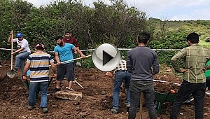 Çanakkale'de Kaçak Kazıda Zemin Mozaiği Bulundu