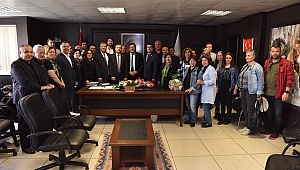 CHP'li Erkek ve CHP'li Ceylan, Çan Belediye Başkanı Bülent Öz'ü Makamında Ziyaret Etti