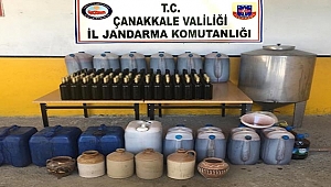 Gökçeada'da Kaçak İçki Operasyonu