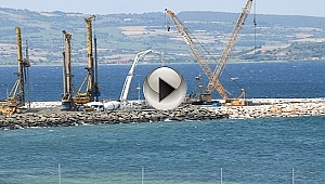 Çanakkale 1915 Köprüsü'nde Çalışmalar Sürüyor