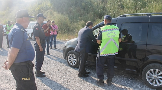 Kaymakam Gürdal, Trafik Ve Asayiş Uygulama Noktasında Denetim Yaptı