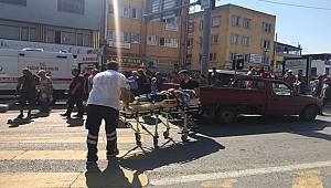 Yaşlı Adama Kamyonet Çarptı