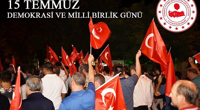 Çan Kaymakamı Mustafa Gürdal'ın 15 Temmuz Şehitlerini Anma Demokrasi Ve Milli Birlik Günü Mesajı