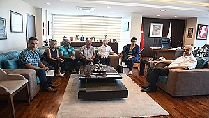 GAZİ ÜNİVERSİTESİ MEZUNLARINDAN BAŞKAN GÖKHAN'A ZİYARET