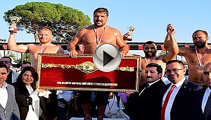 Biga Kurtuluş Güreşlerinde Başpehlivan Recep Kara Oldu