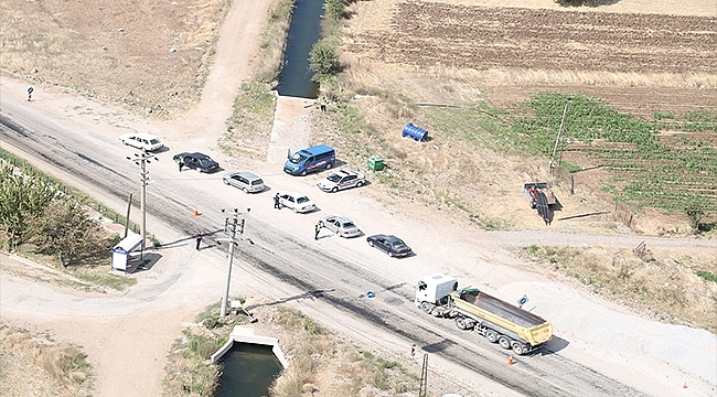 Çanakkale'de Helikopterle Havadan Trafik Denetimi