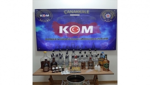 Biga'da Sahte İçki Operasyonu Yapıldı