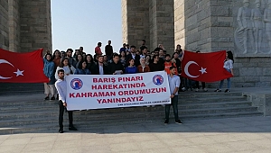 "ÇOMÜ Öğrencileri Ecdadı İle Buluşuyor" Projesiyle Şehitliği Gezdiler