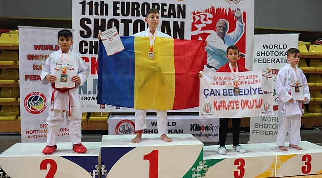Çan Belediyesi Karate Kulübü Avrupa'da Ödüle Doymuyor