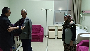 BAŞKAN BÜLENT ÖZ'DEN HASTALARI ZİYARET