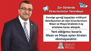 BAŞKAN ÖZ; "ZOR GÜNLERDE KİRACILARIMIZIN YANINDAYIZ"
