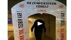 ÇAN BELEDİYESİ DEZENFEKSİYON TÜNELİ KURDU