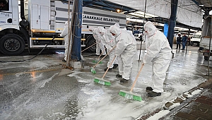 CUMA PAZARI ÖNCESİNDE PAZAR ALANI DEZENFEKTE EDİLDİ