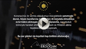 CUMHURBAŞKANI RECEP TAYYİP ERDOĞAN'DAN KORONAVİRÜS UYARISI!