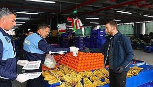 KEPEZ PAZARINDA MEYVE VE SEBZELER PAKETLENDİ