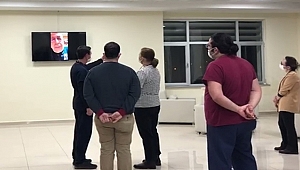 REKTÖR SEDAT MURAT, VİDEO KONFERANS SİSTEMİYLE HASTANE ÇALIŞANLARINA SESLENDİ