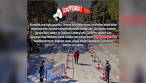 GELİBOLU'DA PAZAR 2 GÜN KURULACAK