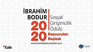 İBRAHİM BODUR SOSYAL GİRİŞİMCİLİK ÖDÜLÜ İÇİN SON BAŞVURU TARİHİ 21 HAZİRAN!