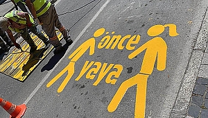 YOL ÇİZGİLERİ YENİLENİYOR