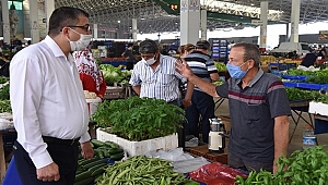 BAŞKAN ÖZ PAZAR YERİNİ ZİYARET ETTİ