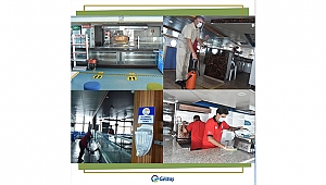 BÜFELER DEZENFEKTE EDİLDİ