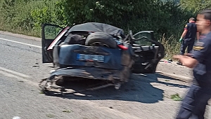 ÇAN-YENİCE YOLUNDA KAZA! 3 YARALI!