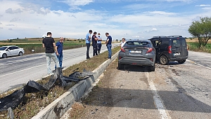 ETİLİ SAPAĞINDA KAZA!