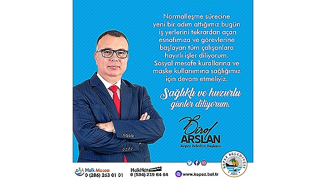"SOSYAL MESAFE VE MASKE KULLANIMINA DEVAM ETMELİYİZ"