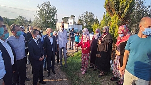 VALİ AKTAŞ, DOLU YAĞIŞINDA ZARAR GÖREN BÖLGELERİ YERİNDE İNCELEDİ