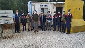 VALİ'DEN KİRAZLI JANDARMA YOL KONTROL NOKTASINA ZİYARET