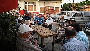 BAŞKAN GÖKHAN YANGINDAN HASAR GÖREN KÖYLERİ ZİYARET ETTİ