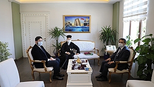 FENER RUM PATRİĞİ BARTHOLOMEOS VALİ AKTAŞ'I ZİYARET ETTİ