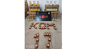 550 ŞİŞE SAHTE İÇKİ ELE GEÇİRİLDİ!