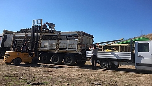 ALAŞEHİR BELEDİYESİ'NDEN AYVACIK BELEDİYESİ'NE DESTEK