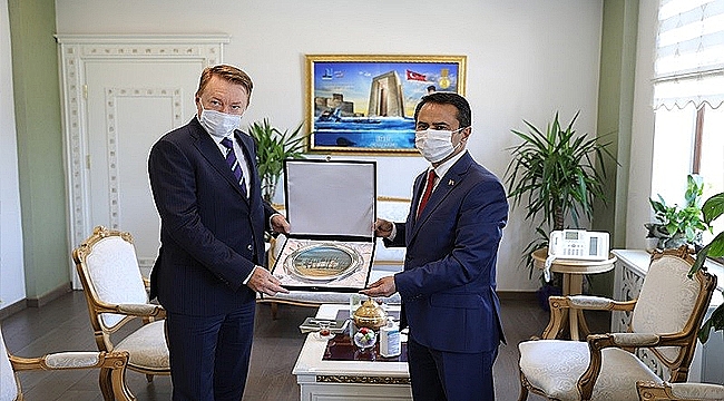  AVUSTRALYA ANKARA BÜYÜKELÇİSİ MARC INNES-BROWN'DAN VALİ AKTAŞ'A ZİYARET