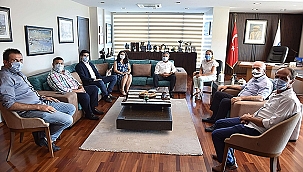 BANDIRMA BELEDİYESİ HEYETİNDEN BAŞKAN GÖKHAN'A ZİYARET