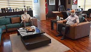 BAŞKAN GÖKHAN KONUKLARINI AĞIRLADI