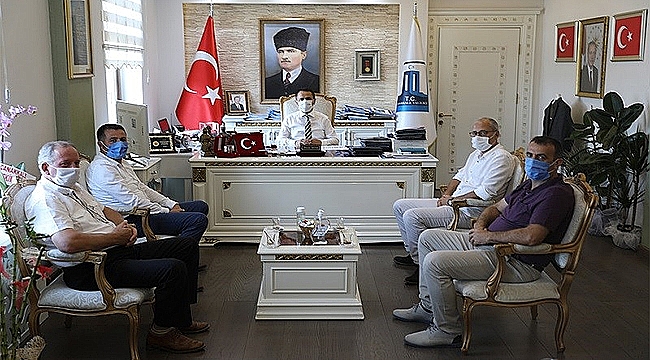 BİGA ZİRAAT ODASI YÖNETİM KURULUNDAN VALİ AKTAŞ'A ZİYARET