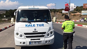 Çan İlçe Emniyet Müdürlüğü Motosiklet ve Minübüslere Denetim Yaptı