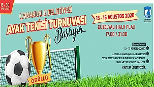 ÇANAKKALE BELEDİYESİ AYAK TENİSİ TURNUVASI BAŞLIYOR