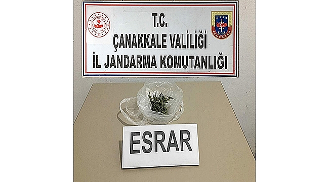 ÇANAKKALE'DE UYUŞTURUCU OPERASYONU