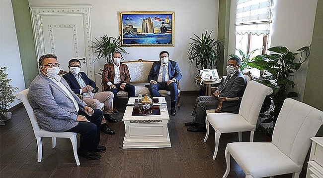  CHP ÇANAKKALE MİLLETVEKİLİ MUHARREM ERKEK, VALİ AKTAŞ'I ZİYARET ETTİ