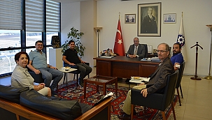 CUMHURBAŞKANLIĞI YATIRIM OFİSİ YETKİLİLERİNDEN BAŞKAN SELÇUK SEMİZOĞLU'NA ZİYARET