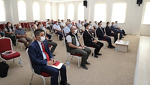 ECEABAT MUHTARLARI, TARIM ARAZİLERİ VE ORMAN YANGINLARI KONUSUNDA BİLGİLENDİRİLDİ
