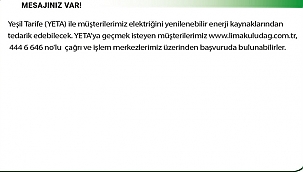 ELEKTRİK TEDARİKİNDE 'YEŞİL' DÖNEM BAŞLADI