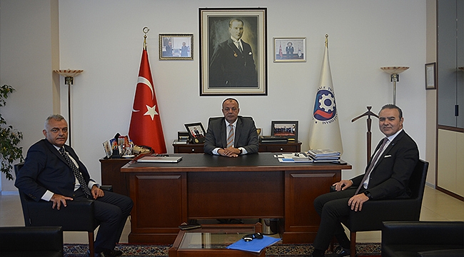 HALKBANKASI YETKİLİLERİNDEN BAŞKAN SEMİZOĞLU'NA ZİYARET