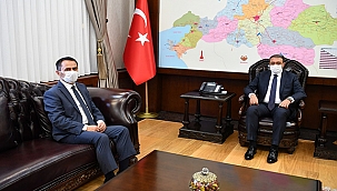 VALİ AKTAŞ, BALIKESİR VALİSİ HASAN ŞILDAK'I ZİYARET ETTİ