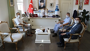 VALİ AKTAŞ, EĞİTİM BİR-SEN ÇANAKKALE ŞUBESİNİ KABUL ETTİ