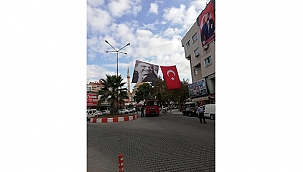 ÇAN, ATATÜRK VE BAYRAKLARLA DONATILDI