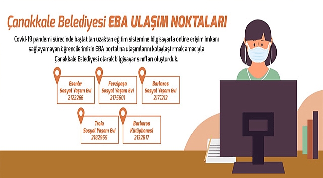 ÇANAKKALE BELEDİYESİ EBA ULAŞIM NOKTALARI